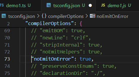 修改tsconfig.json 中的配置